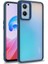 Oppo A36 Kılıf Kamera Çıkıntılı Arkası Şeffaf Hassas Tuşlu Renkli Kenarlı Kapak (Flora) 1
