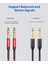 6.5mm To 6.5mm 1/4 Inç Gitar Enstrüman Kablosu 6.35MM (1/4) Trs - 6.35MM (1/4) Trs Stereo Ses Kablosu Erkek - Erkek Düz-Düz Elektro Gitar, Bas Gitar, Elektrik Mandolin Kablosu CM0007 -Kırmızı 2