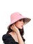 Eva Daisy Nakış Büyük Ağzı Çift Taraflı Fisherman Buck Hat - Pembe (Yurt Dışından) 1