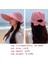 Eva Summer Big Brim Women Boş Top Şapka ile Yaz Çıkarılabilir Kap - Deri Kırmızısı (Yurt Dışından) 4
