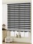 Modern Soft Bambu Zebra Perde Alüminyum Kasalı - Siyah 1