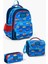 Kids Lacivert Mavi Gemi Desenli 3'lü Okul Çanta Seti SET0114416 1
