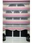 Modern Dekoratif Degrade Pliseli Zebra Stor Perde Alüminyum Kasalı - Pembe-Gri 1