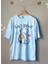 Bisiklet Yaka Oversize Sad Bear Baskılı Unisex T-Shirt 1