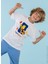 Baskılı Beyaz Erkek Çocuk T-Shirt HRBTXT108 1