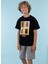 Baskılı Siyah Erkek Çocuk T-Shirt HRBTXT011 3