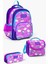 Kids Mor Açık Pembe Unicorn Desenli 3'lü Okul Çanta Seti SET0123404 2