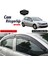 Vw Golf 6 2008-2012 Uyumlu Mugen Cam Rüzgarlığı Seti Piano Black 4'lü 1