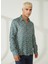 Slim Fit Düğmeli Yaka Mavi Erkek Gömlek Mr Mood Special Edition 3