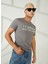 O Yaka Gri Erkek T-Shirt 222 Lcm 242081 2