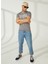O Yaka Gri Erkek T-Shirt 222 Lcm 242081 3