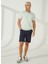 Normal Bel Slim Fit Koyu Mavi Erkek Bermuda Şort A261JONP581TF121/T- 1