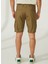 Normal Bel Slim Fit Yeşil Erkek Bermuda Şort A261BILL334NG332- 5