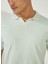 Polo Yaka Slim Fit Yeşil Erkek Kazak A26475C100- 5