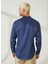 Slim Fit Düğmeli Yaka Koyu Mavi Erkek Gömlek A266DANIELL20- 5