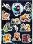 Demon Slayer Karışık Anime Sticker Seti - Ajanda - Laptop - Telefon Sticker Seti (12 Adet) 1