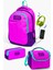 Kids Pembe Mor Usb'li 3’lü Okul Çanta Seti SET0124314 1
