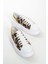 MB6303-BA Kadın Kalın Taban Beyaz Altın Hakiki Deri Sneaker & Spor Ayakkabı 2