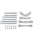 Cnc Metal Pin Konumlandırma Parça Kiti 1/5 Rovan Km Baja 5b 5t 5b 5sc Kamyon Rc Oyuncak Arabalar Parçaları, Gümüş (Yurt Dışından) 5