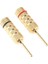 2x 2pieces 2mm Muz Fiş Altın Kaplama Hoparlör Kablo Pimi Tel Vidaları Kilit (Yurt Dışından) 1