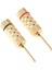 2x 2pieces 2mm Muz Fiş Altın Kaplama Hoparlör Kablo Pimi Tel Vidaları Kilit (Yurt Dışından) 2