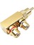 3x Rca Ayrıştırıcı Adaptörü 90 Derece Rca Erkek Rca Dişi Rca Sesli Video Ayırıcı Konektör (Yurt Dışından) 4
