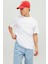 Jack & Jones Erkek Jjestar Bisiklet Yaka Baskılı T-Shirt 12234746 Beyaz 1