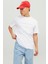 Erkek Jjestar Bisiklet Yaka Baskılı T-Shirt 12234746 Beyaz 1
