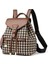Moda Houndstooth Bayan Sırt Çantası Basit Bayan Sırt Çantası (Yurt Dışından) 1