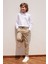 ALTINYILDIZ CLASSICS Bej Slim Fit Dar Kesim Yan Cepli Pamuklu Esnek Çocuk Chino Pantolon 3