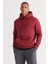 AC&Co / Altınyıldız Classics Erkek Bordo Standart Fit Içi Polarlı 3 Iplik Kapüşonlu Kanguru Cepli Pamuklu Sweatshirt 1