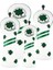 4 Lot Golf Kapağı Pu-Lather Hybrid Headcover Protector 4 Adet Beyaz (Yurt Dışından) 1