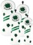 4 Lot Golf Kapağı Pu-Lather Hybrid Headcover Protector 4 Adet Beyaz (Yurt Dışından) 5