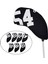 7x Çizik Anti-Golf Kulübü Headcover Demir Kafa Kapağı Dayanıklı Seyahat Siyahı (Yurt Dışından) 4