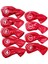 9 Adet/set Su Geçirmez Golf Kulübü Demir Kapağı Koruyucu Headcover Evrensel Kırmızı (Yurt Dışından) 2