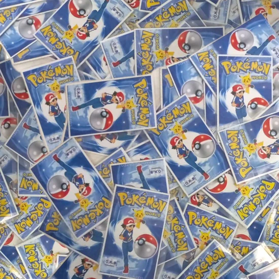 Redro Home Pokemon World  50 Poşet Içerisinde Toplam 150 Adet Kutusuz Eğlencelik Oyun Kartı