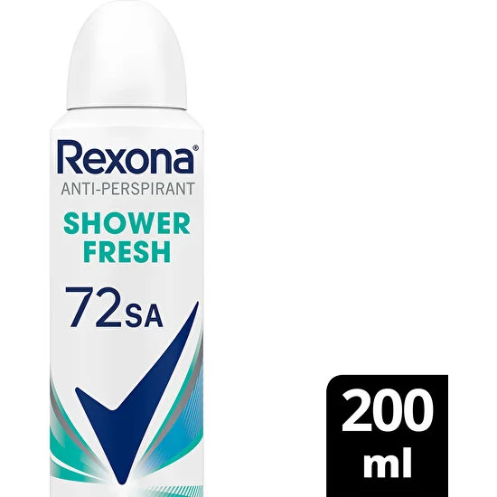 Rexona Woman Sprey Deodorant Shower Fresh 72 Saat Kesintisiz Üstün Koruma 200 ml