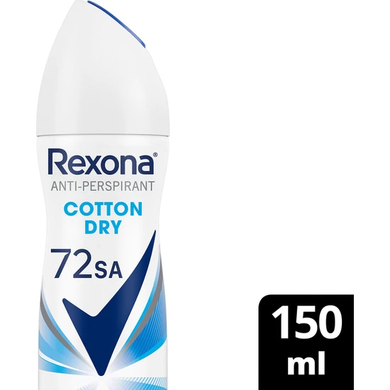 Rexona Kadın Sprey Deodorant Cotton Dry 72 Saat Kesintisiz Üstün Koruma 150 ml