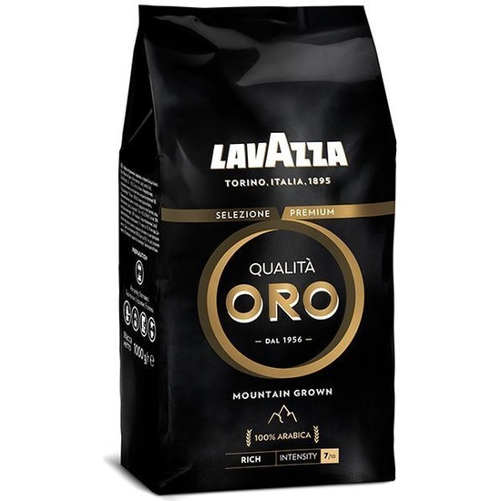 Lavazza Oro Black Espresso 1 kg Çekirdek Kahve Kafeinli Dark Kavrulmuş Menşei İtalya