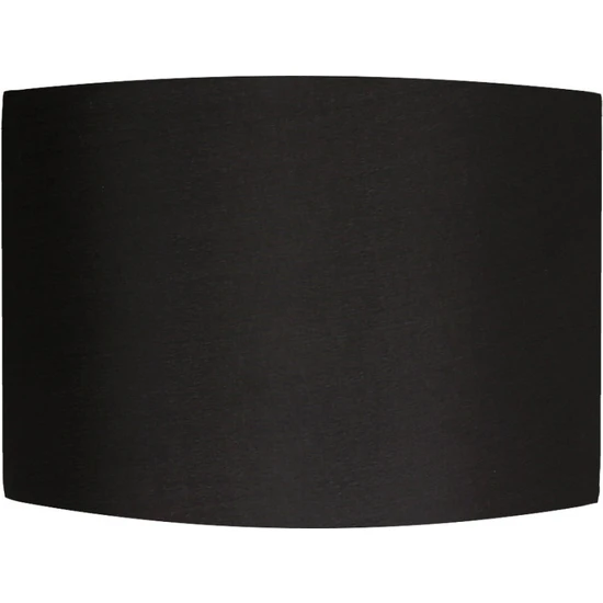 Modamvip Abajur Şapkası Lambader Başlığı Kumaş Yuvarlak Siyah