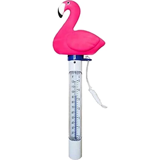 Yolanda Yüzen Havuz Termometresi Ve Ipi - Klasik Sıcak Küvet Flamingo Için (Yurt Dışından)