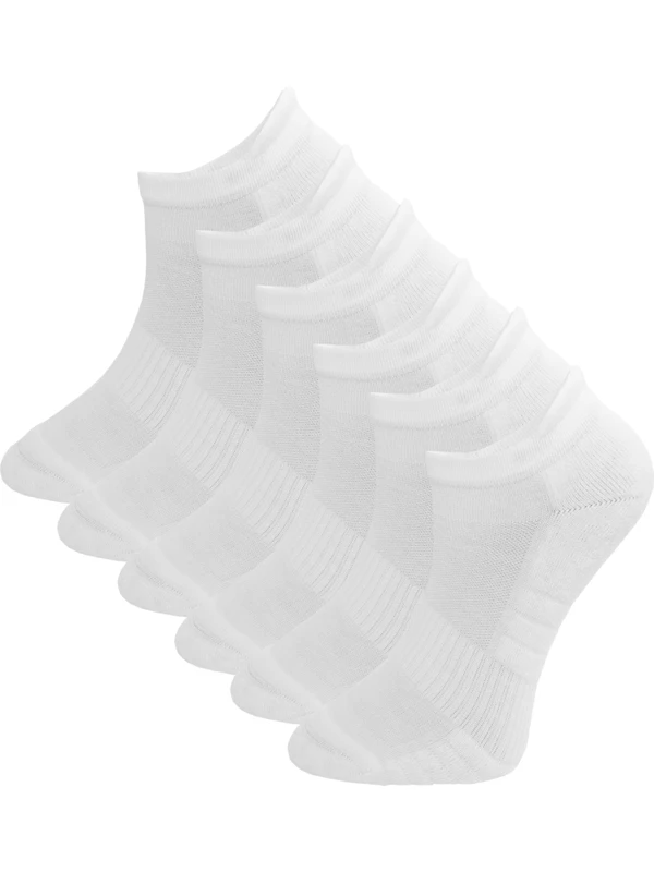 Durasocks Erkek-Kadın Havlu Patik Spor Çorap, Antibacterial , Esnek, Dikişsiz Premium Çorap (6 Çift)