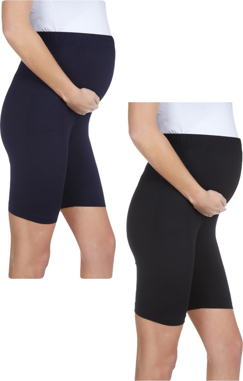 Luvmabelly Beli Lastikli Hamile Şort Seti MYRA8028_8028 Rahat Kumaş ile Yazlık Kullanım