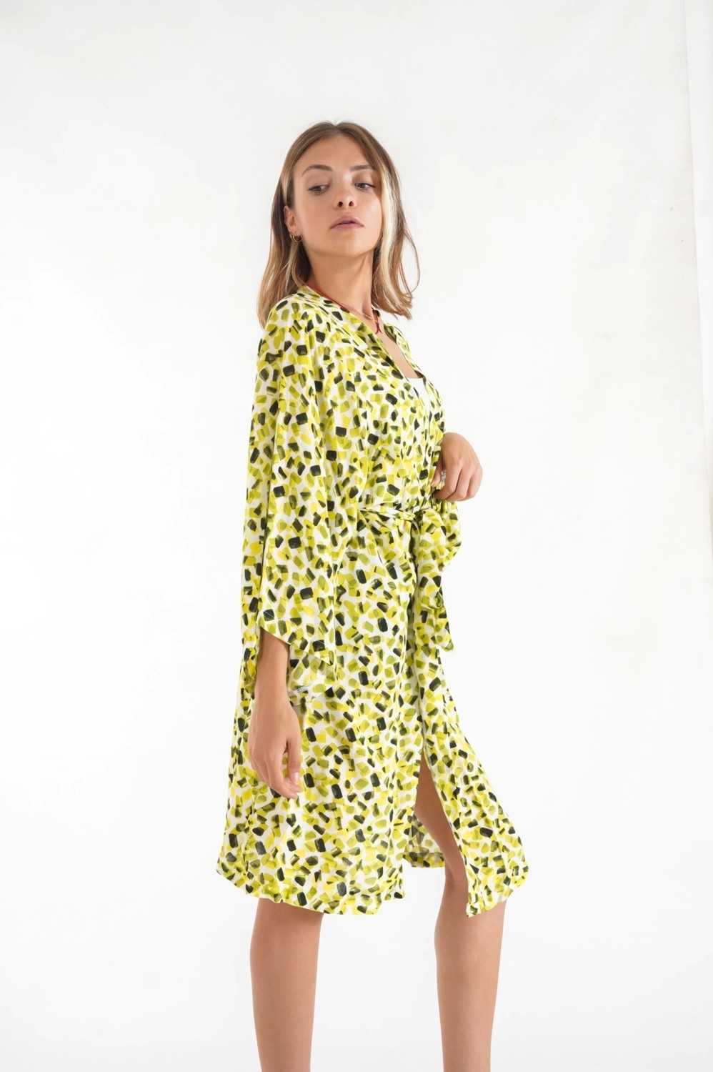 EFW Olivie Yeşil Kadın Kimono görsel 2