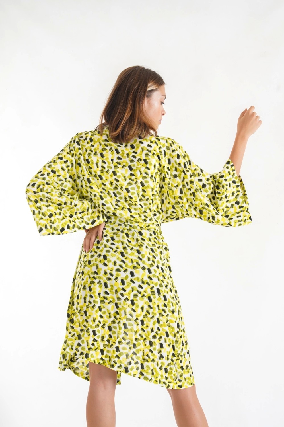 EFW Olivie Yeşil Kadın Kimono görsel 4
