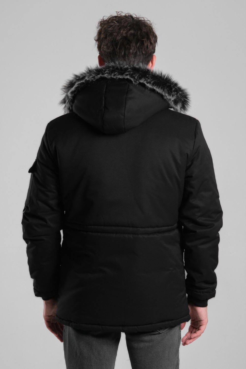 Stil Kombin Içi Kürklü Kaban Mont Bl 1506 görsel 4