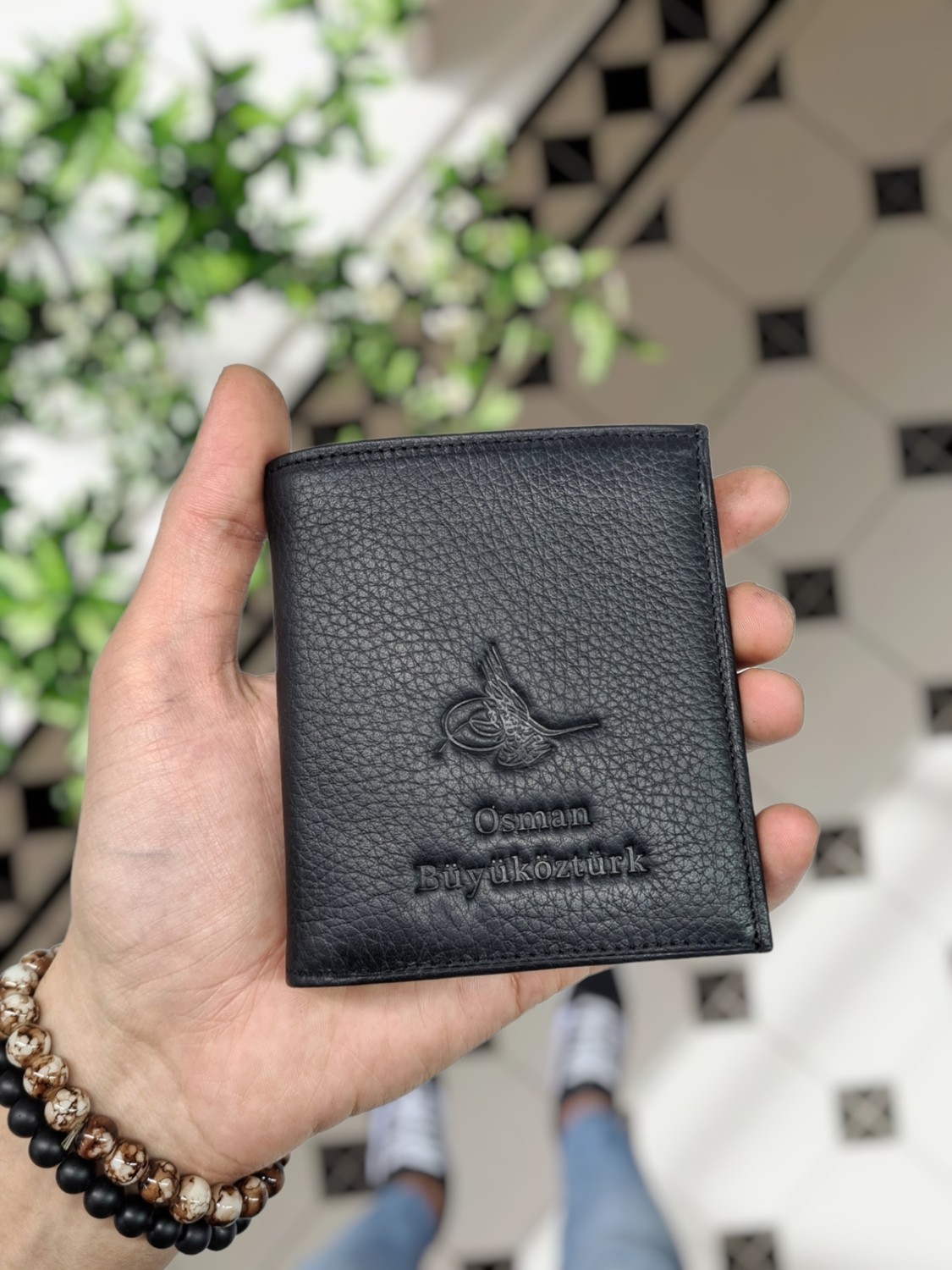 Visso Leather Visso 114 Hakiki Deri Kimlik Bölmeli Fermuarlı Isme Kişiye Özel Cüzdan Çanta