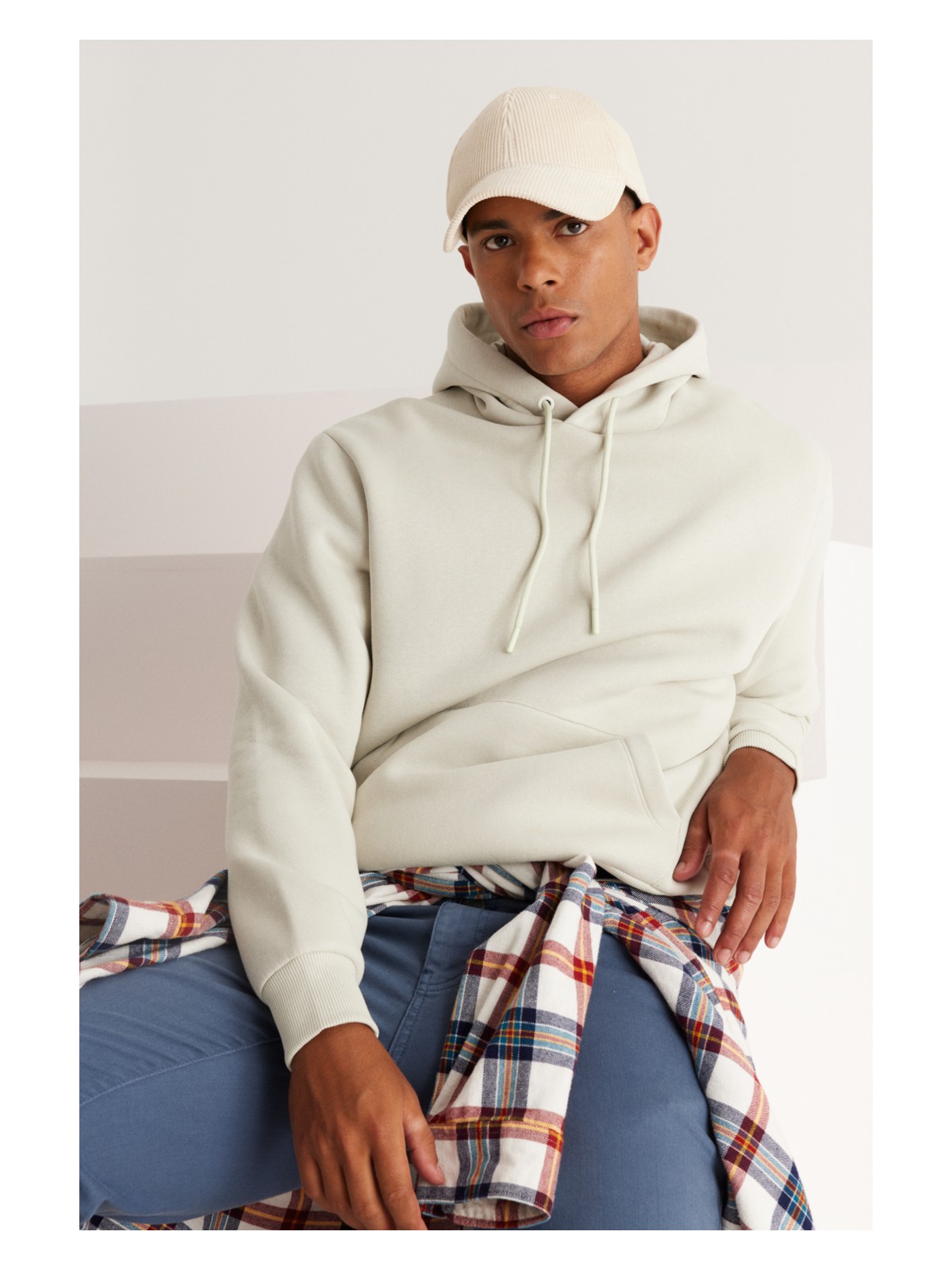 Altınyıldız Classics Erkek Lacivert Standart Fit Normal Kesim Içi Polarlı 3 Iplik Kapüşonlu Pamuklu Sweatshirt - Görsel 8