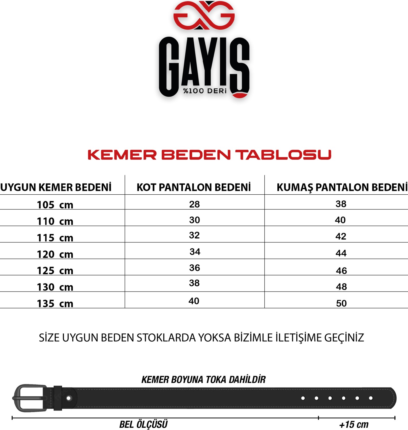 Gayış Manda Derisi Erkek Kot Pantolon Kemeri - Erkek Hediyelik Kemer - Çeyizlik Kemer görsel 5