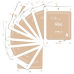 Mjcare On Rice Extract Mask 10'lu - Pirinç Özlü Aydınlatıcı ve Nemlendirici Yüz Maskesi
